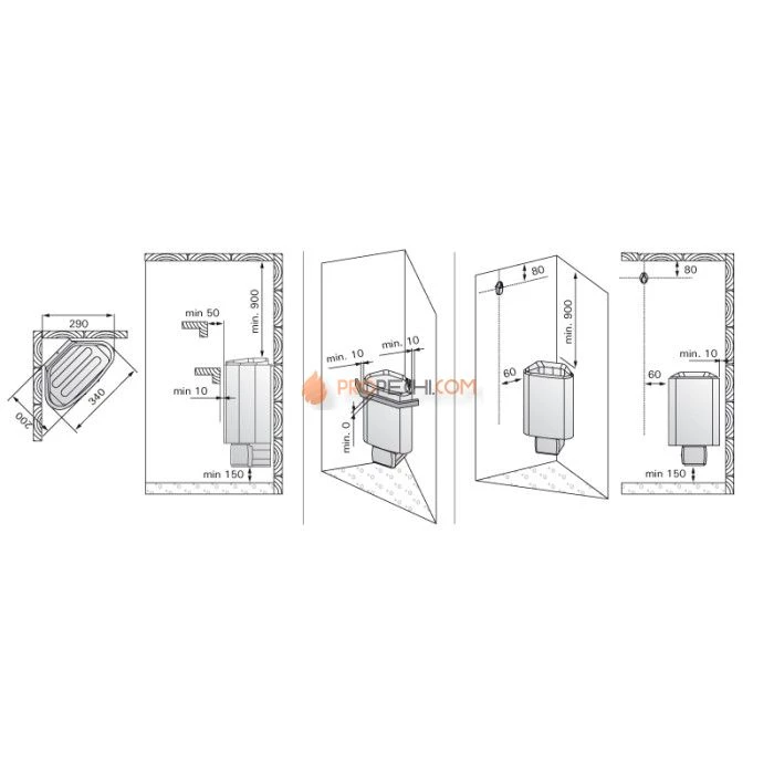 Электрическая печь Harvia Delta D23EE (с выносным пультом в комплекте)