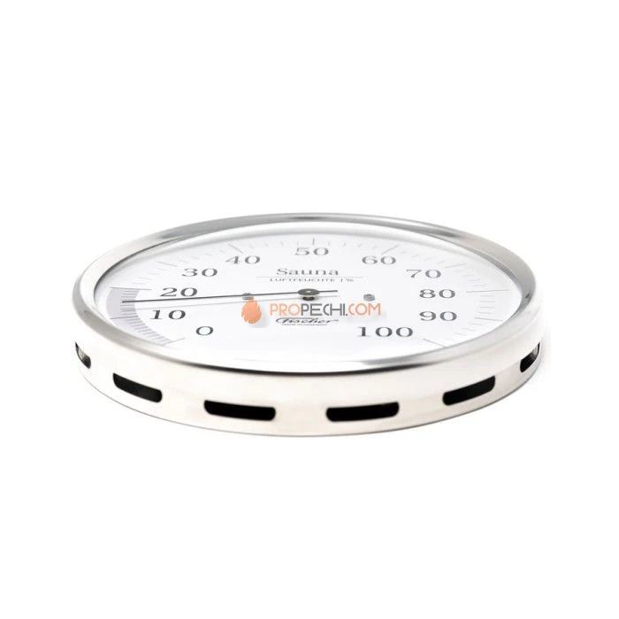 Гигрометр для сауны Fischer в корпусе из нержавеющей стали