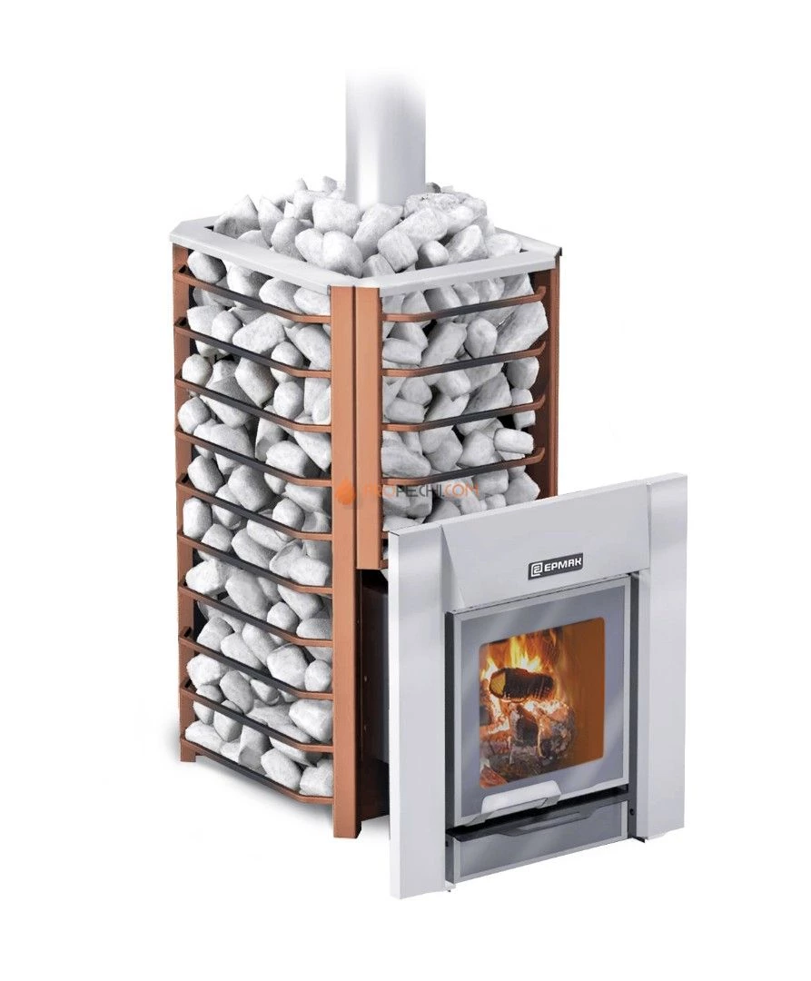 Банная печь Ермак 16-Сетка-Премиум чугун