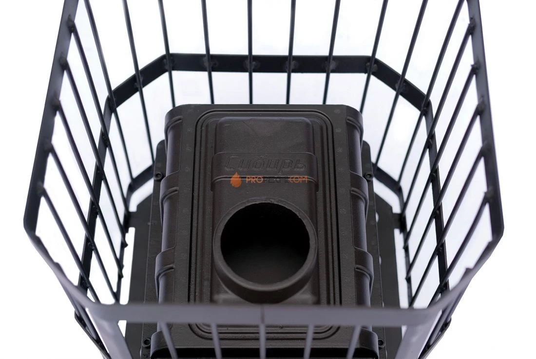 Чугунная банная печь "Сибирь-15" без выносного топочного канала