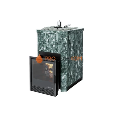 Дровяная печь для бани ИзиСтим Южная 9 в камне Змеевик