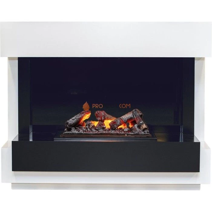 Каминокомплект Dimplex Cube - Белый с черным с очагом Cassette 600 NH