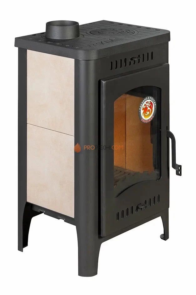 Печь-камин ЭкоКамин Бавария Оптима с плитой