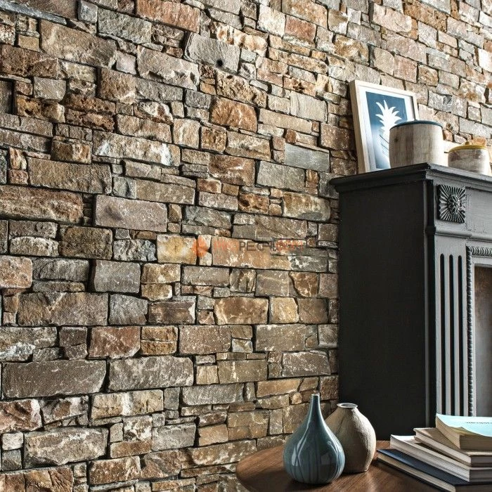 Панель из грубого камня Кварцит Мультиколор (550х200мм) упак. (4шт/0,44м2)