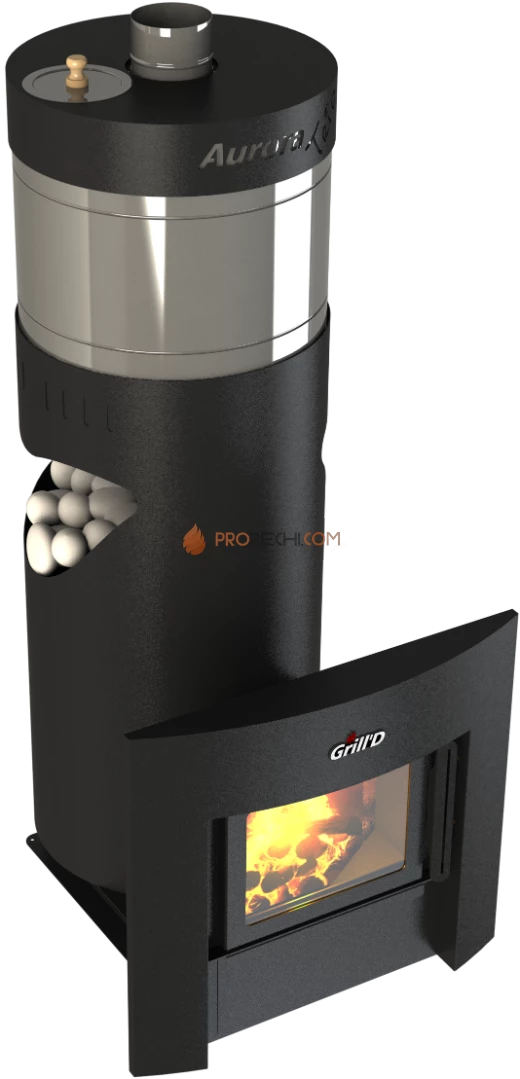 Банная печь Grill'D Aurora 160А Trio Window (дверца со стеклом)