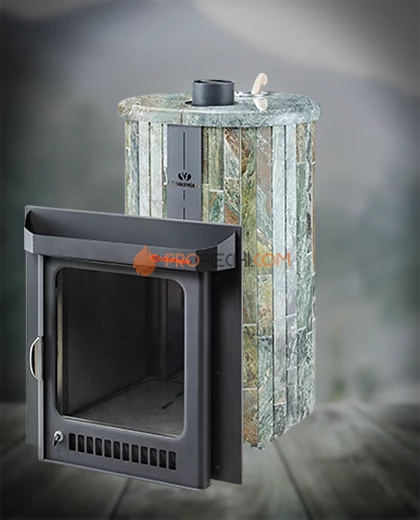 Банная печь Ферингер ПФ Оптима Жадеит наборный