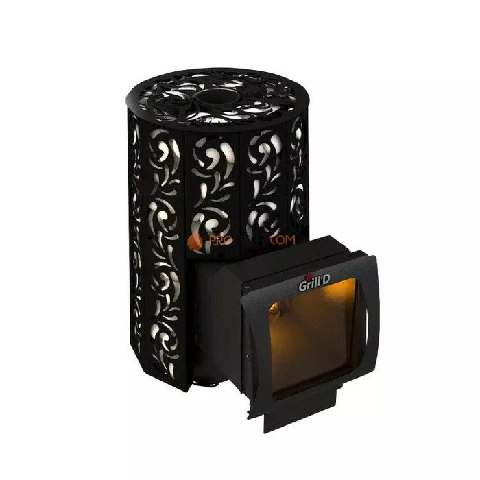 Дровяная печь для бани Grill’D Violet Long Window Max
