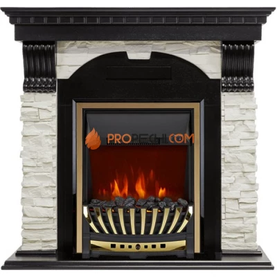 Каминокомплект Royal Flame Dublin - Венге / Сланец белый с очагом Aspen Gold