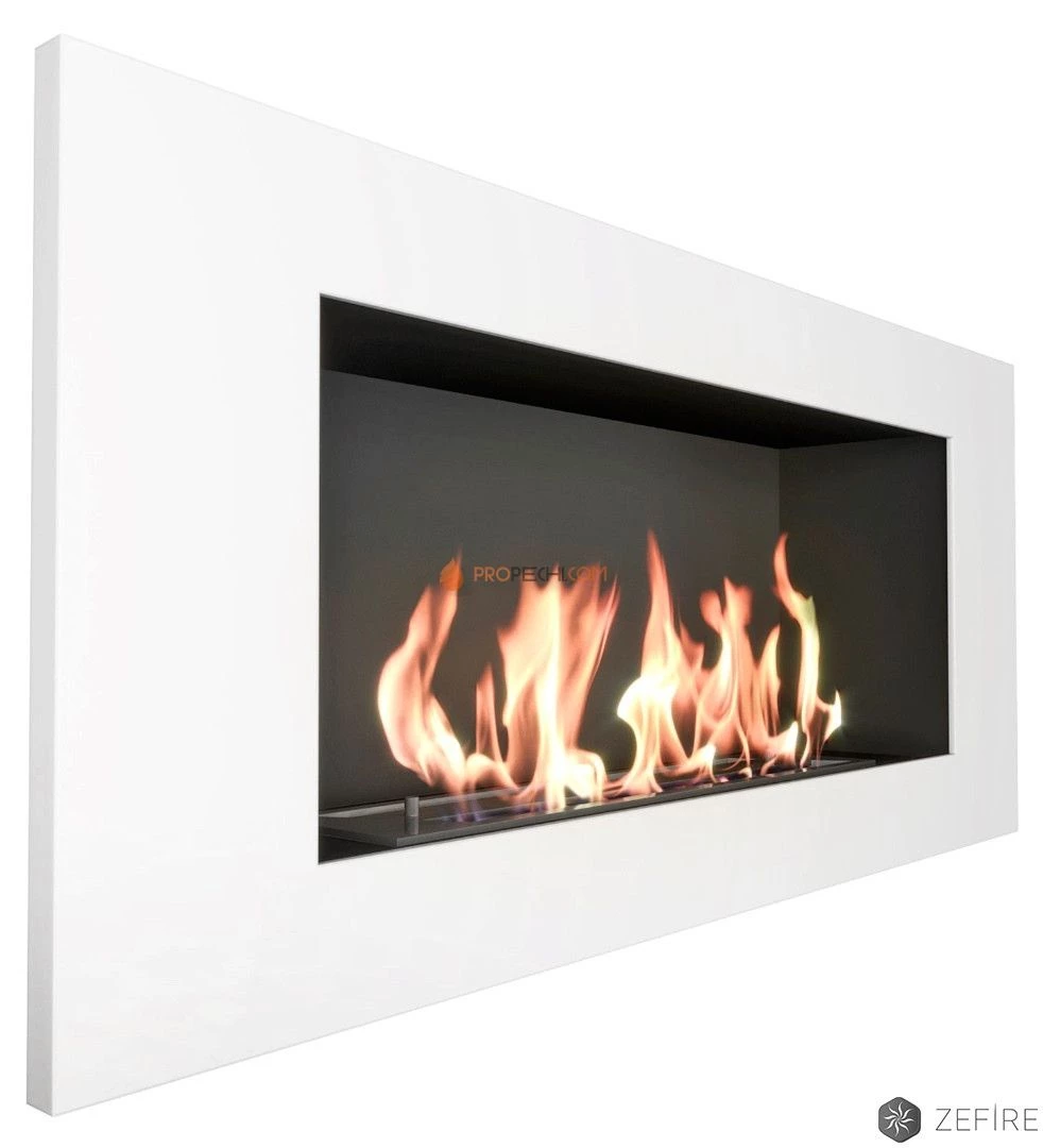 Биокамин Zefire Elliot 900 с белой рамкой