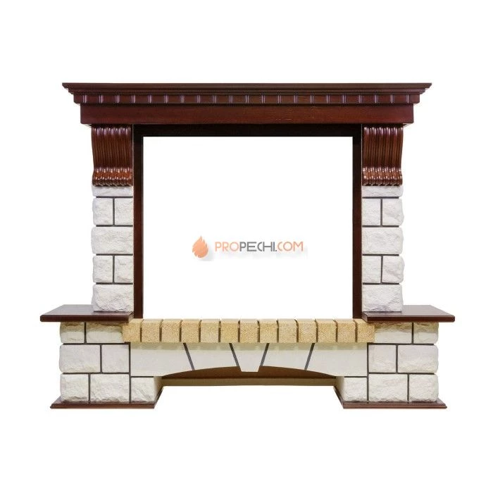 Каминокомплект Dimplex Pierre Luxe - Темный дуб / Белый с очагом Symphony 26 inch DF2624L-INT