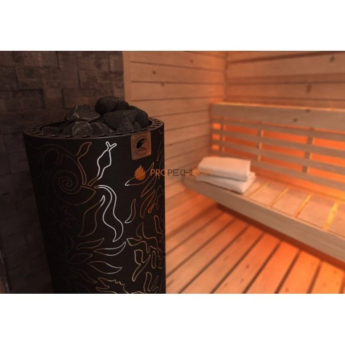 Электрическая печь SAWO Dragonfire FiberJungle DRF3-90NS-P-C 9 кВт (пульт и блок мощности докупаются отдельно)