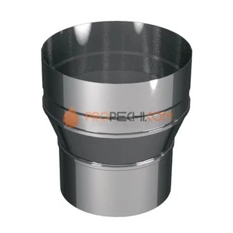 ПЕРЕХОДНИК С ТОПКИ НА ТРУБУ D130/131,5, AISI 321, 0,8 ММ (ВУЛКАН)