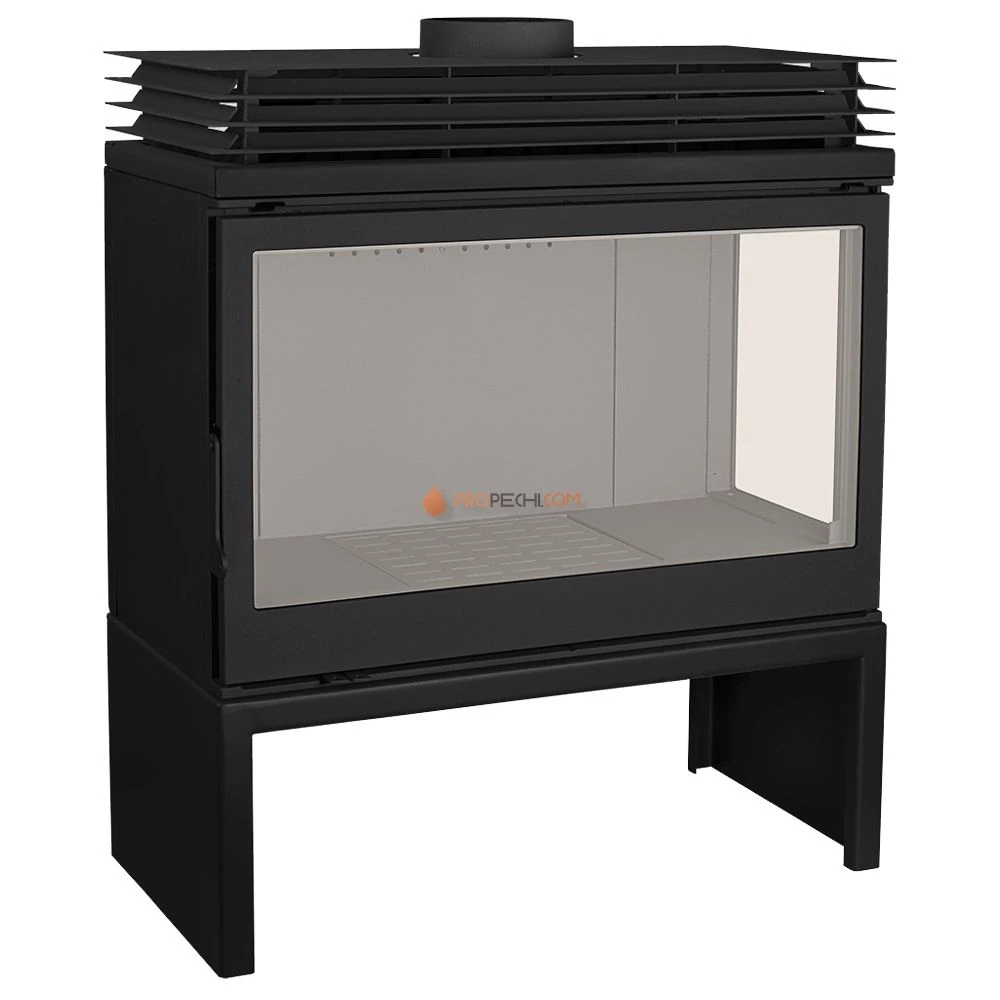 Печь-камин Liseo Castiron LCI 9 GFR Stove, стекло справа