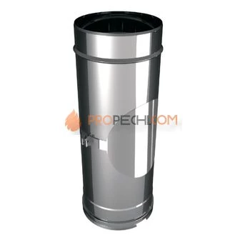 ТРУБА D110 С ЛЮЧКОМ РЕВИЗИИ, AISI 304 (ВУЛКАН)