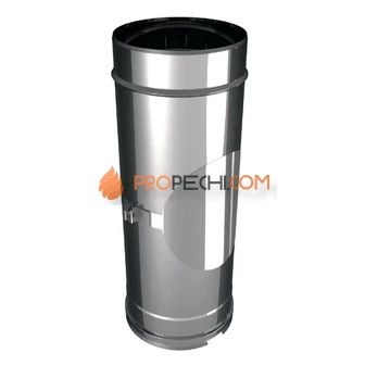 ТРУБА D80 С ЛЮЧКОМ РЕВИЗИИ, AISI 304 (ВУЛКАН)