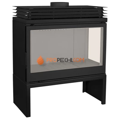 Печь-камин Liseo Castiron LCI 9 GFR Stove, стекло справа