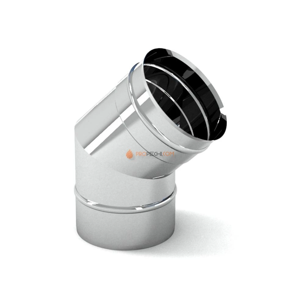 Отвод Уно 45* ОУ-Р 304-0.8 D  80