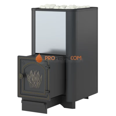 Чугунная печь для бани Везувий Сенсация 28 Антрацит (ДТ-4)