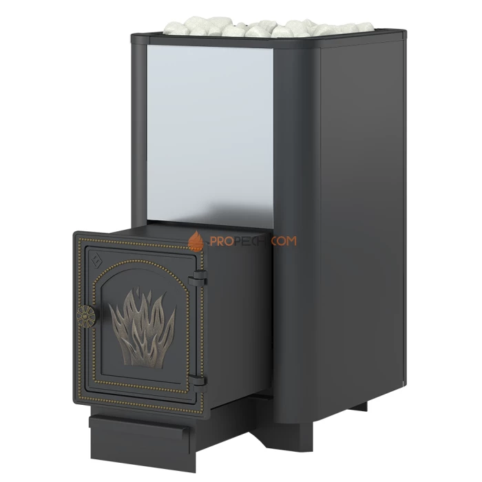 Чугунная печь для бани Везувий Сенсация 28 Антрацит (ДТ-4)