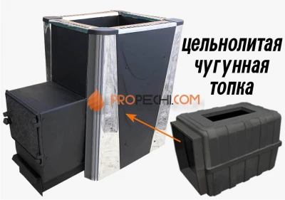 Банная чугунная печь Березка "Воевода" 20 (ДТ-3 Конвектор)