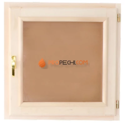 Окно из липы 800х800 мм