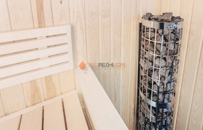 Электрическая печь Harvia Cilindro PC66 Steel (со встроенным пультом)