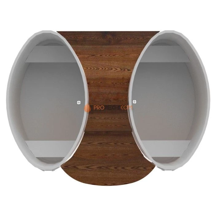 Подиум BentWood на 2 купели 0,8х1,42 из мореной лиственницы