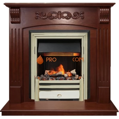 Каминокомплект Dimplex Sorrento угловой - Орех с очагом Cavendish