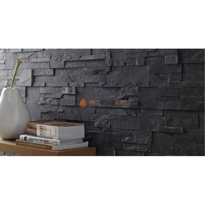 Панель Модерн Сланец Черный (350х180мм) упак. (6шт/0,378м2)