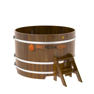 Купель BentWood круглая из мореной лиственницы d=1,50 Рустик