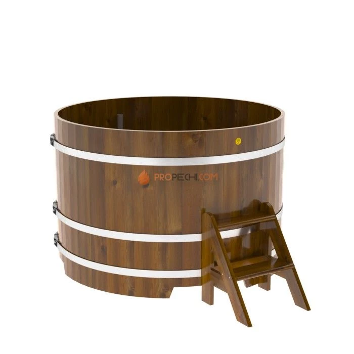 Купель BentWood круглая из мореной лиственницы d=1,50 Рустик