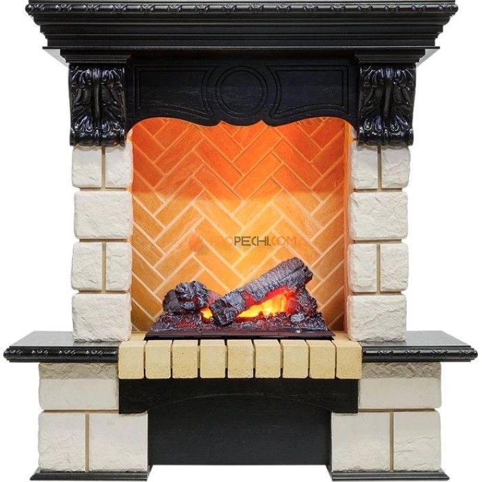 Каминокомплект Dimplex Pierre Luxe - Венге / Шампань (Высота 975мм) с очагом Cassette 400 NH