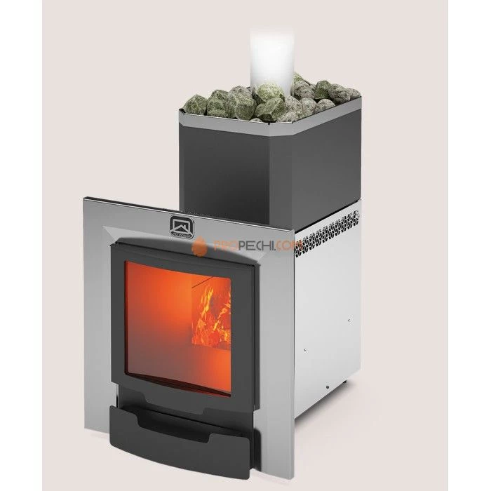 Печь для бани Русь-12 ЛНЗП Профи Панорама (1.1)