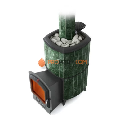 Печь для бани Альфа Гардарика Термофор Альфа Гардарика Inox ЧДБСЭ ЗК серпентинит