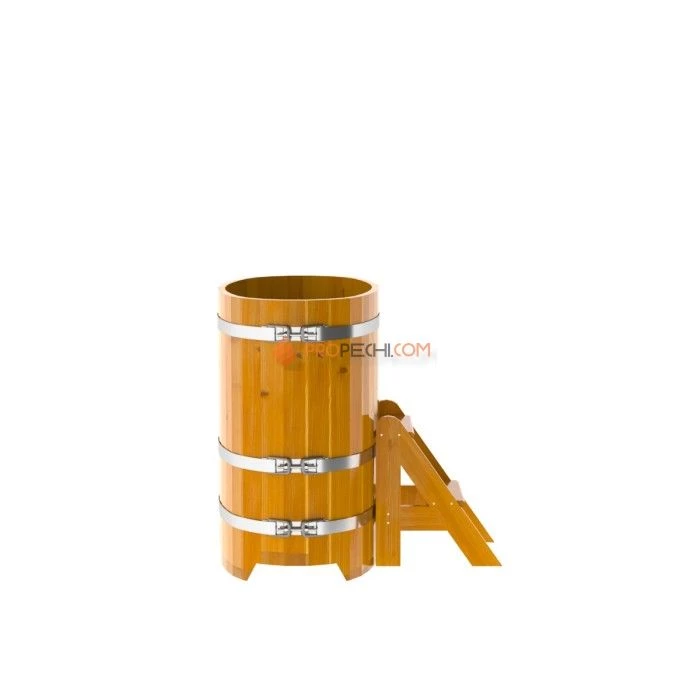 Купель BentWood овальная из натуральной лиственницы 0,59х1,06 Рустик