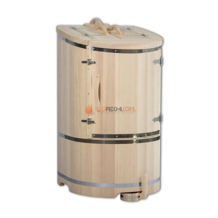 Кедровая фитобочка ЭкспертСаун Гигант 100х100 см круглая со скосом