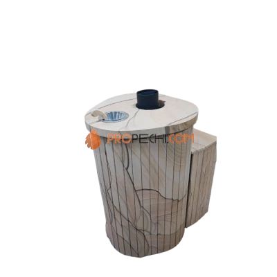 Дровяная печь для бани Ферингер Малютка До 18 м³ - Окаменевшее дерево перенесенный рисунок