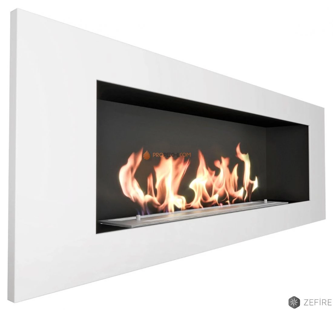 Биокамин Zefire Elliot 1200 с белой рамкой