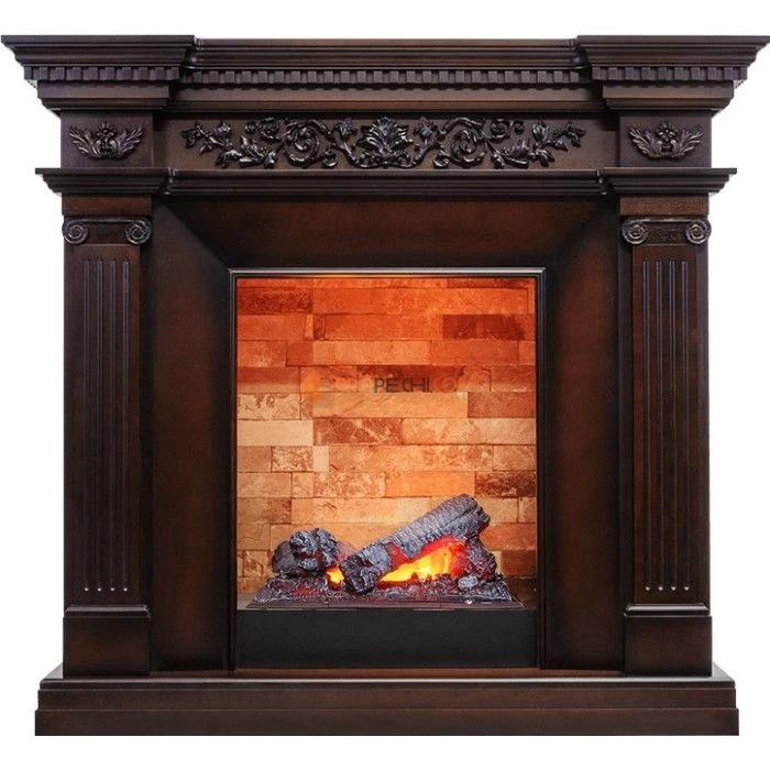 Каминокомплект Dimplex Amalfi - Махагон коричневый антик с очагом Cassette 400 NH