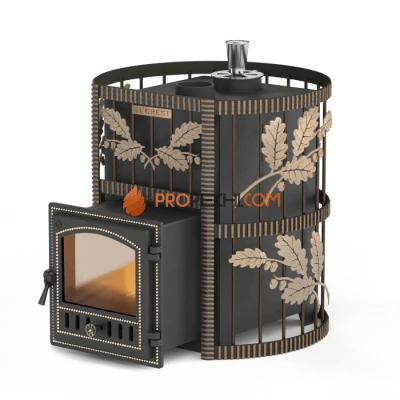 Дровяная печь для бани Эверест СПб 20 (280) Ковка