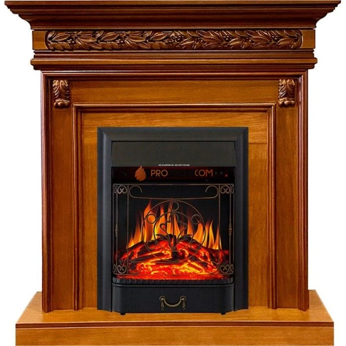 Каминокомплект Royal Flame Valletta - Орех с очагом Majestic FX Black