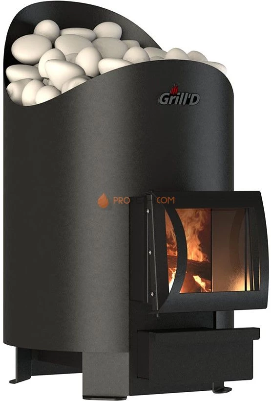 Банная печь Grill'D Aurora 180 Short (дверца со стеклом)