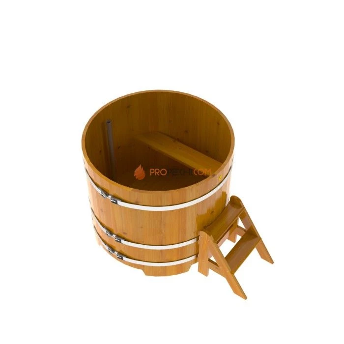 Купель BentWood круглая из натуральной лиственницы d=1,17 Рустик