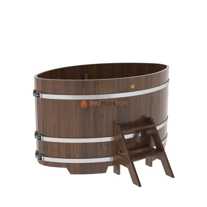 Купель BentWood овальная из мореного дуба 1,02х1,68