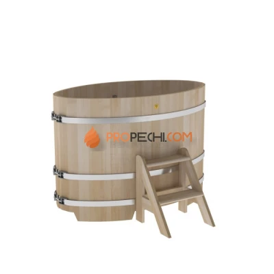 Купель BentWood овальная из кедра 0,80х1,42 премиум