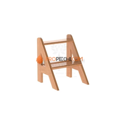 Лесенка BentWood для купели 2 ступени из натурального дуба