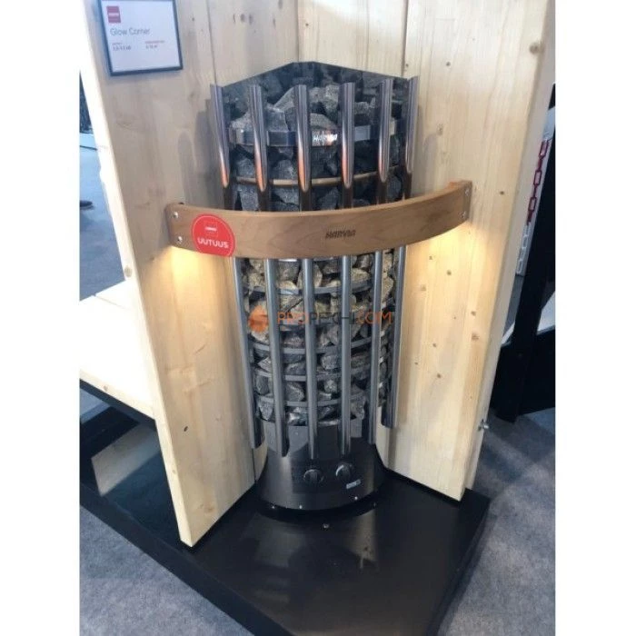 Электрическая печь Harvia Glow Corner TRC90 (со встроенным пультом)