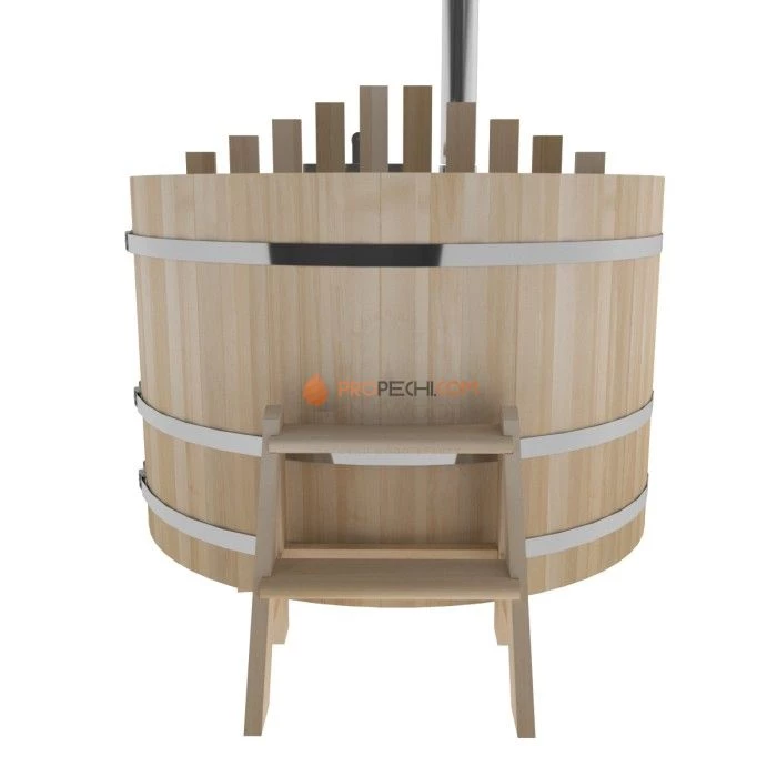 Фурако BentWood из кедра D=1.5 с внутренней печкой премиум