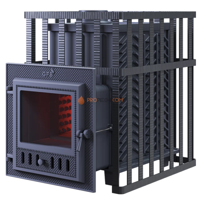 Чугунная печь для бани Гефест GFS ЗК 30М в сетке