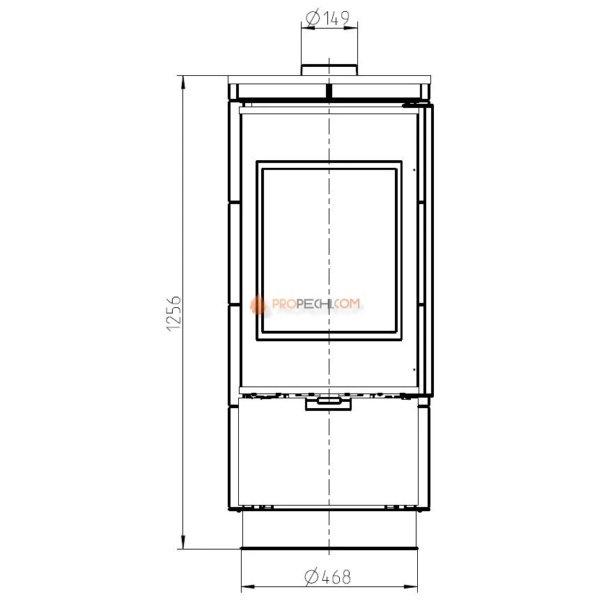 Печь-камин Thorma ANDORRA Extra Ceramic, белая